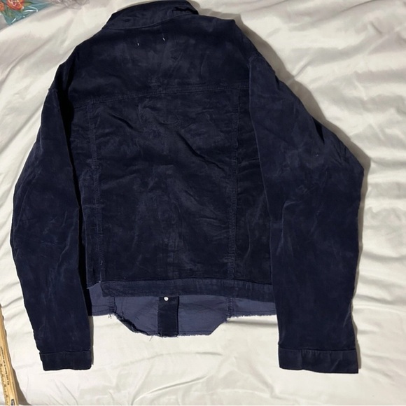 Glitzy Girlz Navy Cropped Corduroy Jacket - NWT - Size 4x - Picture 9 of 10